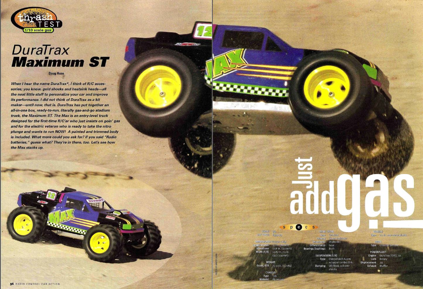 #TBT Review of the Duratrax Nitro Evader ST in the July 2003 issue of RC Car Action Magazine