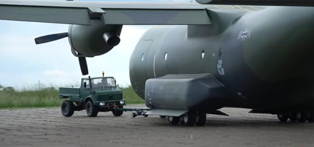 Giant-Scale C-160 – With Pushback RC Truck!