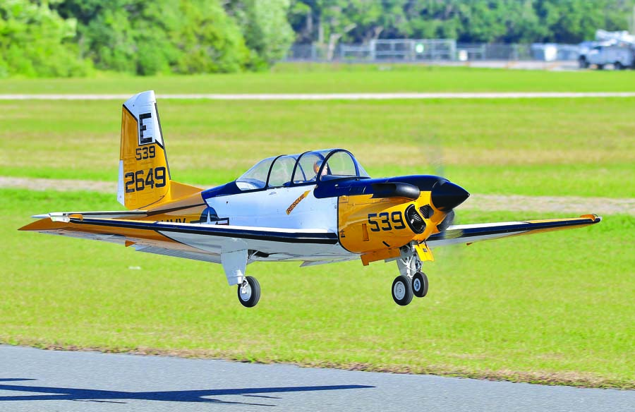 A T-34 Mentor, like this one flown by Will Berninger, makes an excellent first giant-scale warbird.