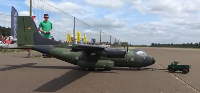 Huge C-160 complete with RC tug!