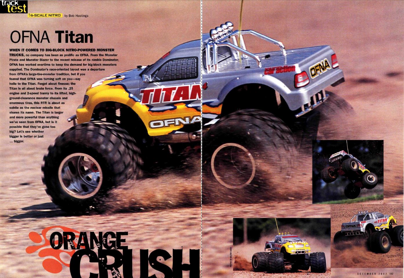 #TBT The OFNA Titan Nitro Monster Truck is Reviewed in the December 2002 Issue